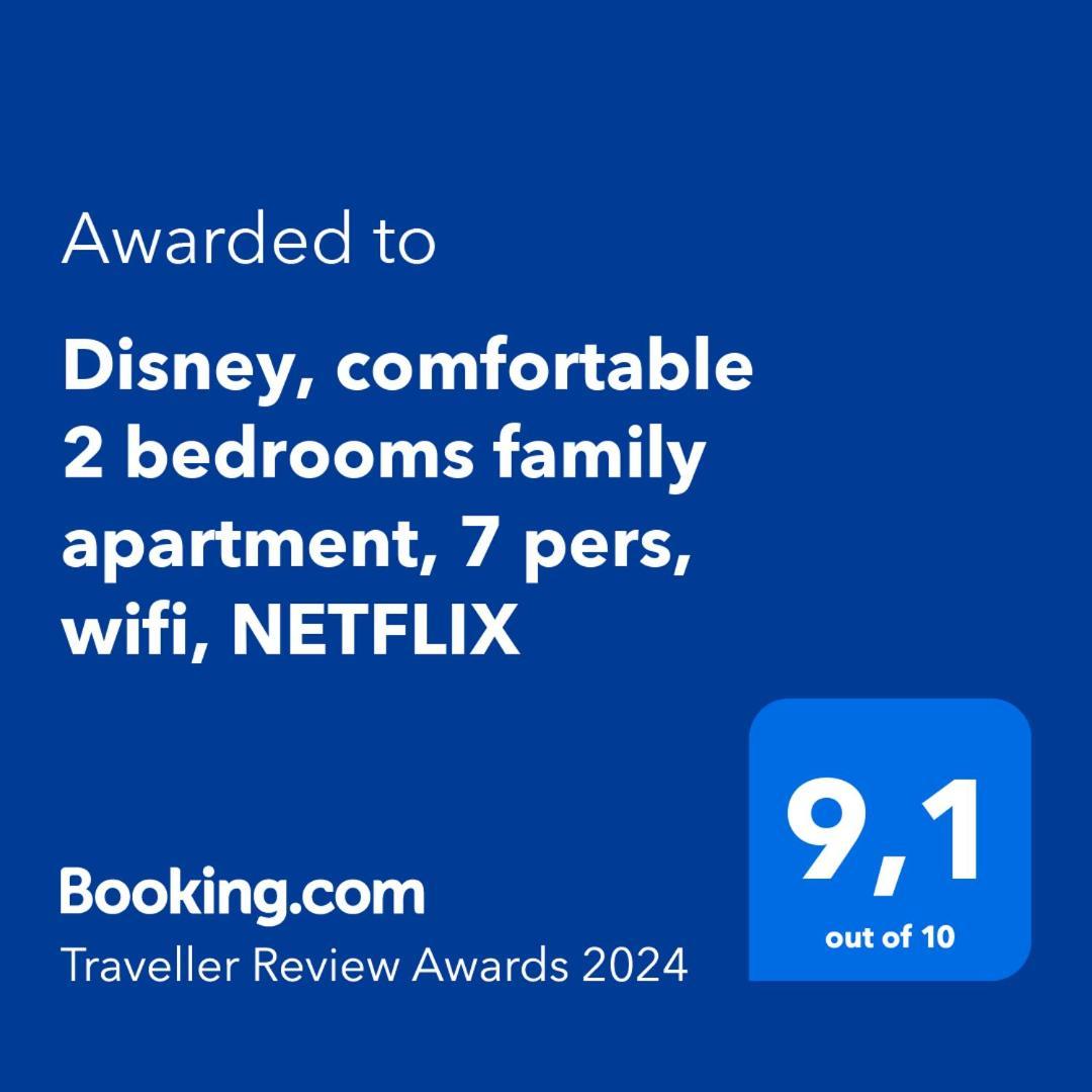 Disney, Comfortable 2 Bedrooms Family Apartment, 7 Pers, Wifi, Netflix Chessy  Luaran gambar